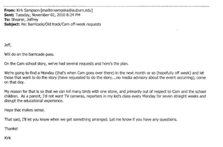 Illustration for article titled "Am I Sick? Are We All Sick?": Overwrought Things The Media Wrote To Auburn's PR Guy During Cam Newton's Wild 2010 Season